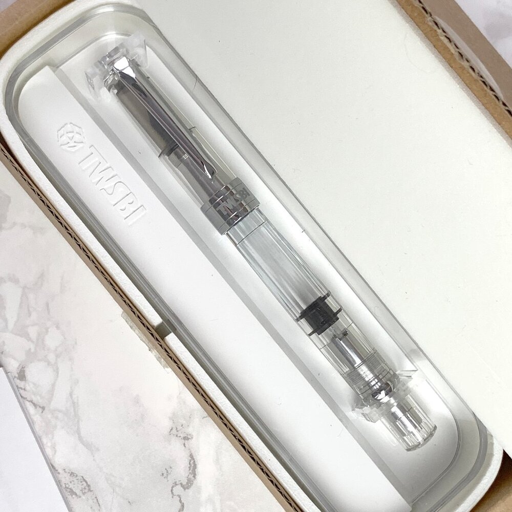 TWSBI Diamond 580 Aluminum Fountain Pen - F Nib - Clear - Picture 6 of 16